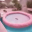 Placeholder: Strange furry swimmingpool, pink