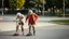 Placeholder: Elderly pensioners on skateboards. Photographic quality and detail, award-winning image, beautiful composition.