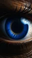 Placeholder: Photoreal close-up of an eye reflecting a dark cave