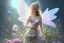 Placeholder: one very little beautiful fairy on a big crystal subtle flower in a galactic ambiance, transparent petals, delicate colors, in the foreground, full of details, smooth, bright sunshine，soft light atmosphere, light effect，vaporwave colorful, concept art, smooth, extremely sharp detail, finely tuned detail, ultra high definition, 8 k, unreal engine 5, ultra sharp focus