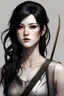 Placeholder: pretty girl, aged 15, black hair, dystopia, athletic, hunger games