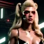 Placeholder: Actress, Katheryn Winnick, woman, latex, cyber punk style, samurai dress, bamboo, blood, portrait, studio photo, unreal engine 5, soft color, 16 bit, god lights, ray tracing, RTX, lumen lighting, ultra deatail, volumetric lighting, 3d, finely drawn, hd, neon.