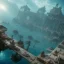 Placeholder: sunken underwater city of atlantis , fish swimming around, highly detailed, cinematic, ultra photorealistic, ultra realistic, volumetric lighting