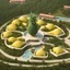 Placeholder: A tourist resort in the shape of a pineapple