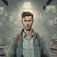Placeholder: man, portrait,comic book, face, post-apocalypse