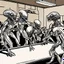 Placeholder: Aliens in a bar room brawl.