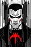 Placeholder: punisher sku;; in the style of Hiroshi Nagai