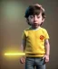 Placeholder: Howard wolowitz toddler, full body, dramatic lighting, angry, hyper realistic,