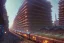 Placeholder: close up train+Elevated train+turin Milan corner building+Italian colourful sea village +alphonse mucha, greg rutkowski,matte painting, cryengine, hyper detailed, felix kelly, fantasy art, seb mckinnon