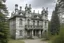 Placeholder: A gray Scottish chateau made out of steel painted by Auguste Rodin