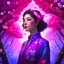 Placeholder: Origami art, highly detailed origami of a forest with small cherry blossom trees, a view of stars and space, vibrant colors, pink cheery blossom, highly detailed, high resolution, a little bit of purple tones, ornate, intricate, complex, digital painting, smooth, art by royo and tom bagshaw.