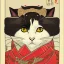 Placeholder: Ukiyo-e Style ,cute cat