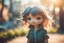 Placeholder: cute chibi girl with ugly Vogons in sunshine, ethereal, cinematic postprocessing, bokeh, dof