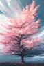 Placeholder: a tree in the style of A Silent Voice