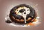 Placeholder: battered deep fried oreo, clean vector style