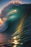 Placeholder: Ultra realistic photo rough colored big ocean wave falling down at sunset time concept ,full size, science, technology,future,electric ,futuristic style, design, practicality,manufacturability,performance, performance, HOF, professional photographer, captured with professional DSLR camera, trending on Artstation, 64k, full size, ultra detailed, ultra accurate detailed, bokeh lighting, surrealism, background,(((realism, realistic, realphoto, photography, portrait, , realistic, beautiful, elegant,