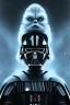 Placeholder: Starwars with Darkvader darkvader outfit ghost, black mask, black smoke, dark, rage, sorrow, high definition, ultra 8 k, volumetric lighting, blue fire, fog