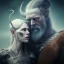 Placeholder: A viking and his wive on a dragon, hr giger, scary, steam punk, realistic, made in octane, cinematic, ultra-realistic, extremely detailed octane rendering, 8K, VRAY Super Real ar 2:3, dof photorealistic futuristic 50mm lens hard lighting dark gray tintype photograph, realistic lighting, sepia color