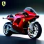 Placeholder: fullbody Drawing of 'Ferrari V4 Motorcycle Concept',intricate detail,andrea bonelli,Kilian Eng,Ohrai,evan lee,Aleksandr Sidelnikov,three quarters frontal aerial view,toned colors,16k