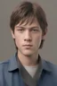 Placeholder: 400 years in the future. 2424's yearbook photo, teenage Daryl Dixon (Norman Reedus) 14 years old, brown hair, 2424's hairstyle and clothes, photorealistic, --ar 9:16 --style raw