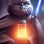 Placeholder: Star wars characters in a jar floating, super high resolution, professional photograph, in focus, beautiful detail, professional digital art, stunning 4k, volumetric light, Award-winning photograph, photography, tokio background