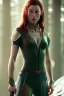 Placeholder: Tauriel, by Cedric Peyravernay, complete full body in frame, delicate traits, symmetric eyes, every part of the body represented in the frame