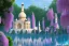 Placeholder: cascade,a magical crystal blue gold taj mahal,flower parc bougainvillier, blue lake,sun,white swanns,pink vertical, blue lake,sharp, vines, candlelit, endor, ornate, elegant, highly detailed, artstation, concept art, smooth, sharp focus, illustration, 8k, splash art, wallpaper, key visual