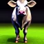 Placeholder: A cow wearing a pantsuit