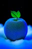 Placeholder: apple with snow and blue mood