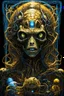 Placeholder: humanity is a biological bootloader for digital superintelligence; lowbrow mashup of Giger and Hundertwasser; Golden Hour; Exquisitely Detailed