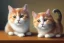 Placeholder: oil painting of a cute cat, hyperrealistic