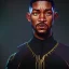 Placeholder: portrait, will smith in black panther suit, in dark forest, dynamic lighting, 8k, ultra detailed