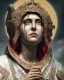 Placeholder: The Virgin Mary, cries with blood, Outlast, photorealistic illustration, 8k