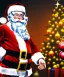 Placeholder:  Santa Claus as a christmas tree, midjourney style, 8k, photorealistic, cinematic lighting, dramatic, atmosphereric,