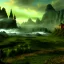 Placeholder: Epic Drawing of mordor scenery of The Hobbit estilo Van Gogh 4k