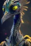 Placeholder: Bird giraffe lizard humanoid alien fused ,realistic, intriacte detail, sci-fi fantasy style, volumetric lighting, particales,highly detailed,cinamatic, deep colours