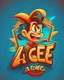 Placeholder: Cartoon movie logo design ace