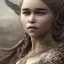 Placeholder: only perfect face detailed and realist emilia clarke face, wearing dragon armor. fly hair, village, highly realistic, highly detailed, mist around, smoke, particles, fog and fire