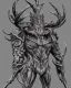 Placeholder: humanoid figure monster with antlers, highly detailed, digital art, sharp focus, trending on art station, kentaro miura manga art style