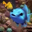 Placeholder: cute fish “wearing avatar make up” Pandora