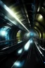 Placeholder: view of a futuristic Paris in a underground way