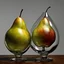 Placeholder: Beautiful double image by blending a windy sea and glass pears. The sea should serve as the primary background, skillfully incorporating its details into shiny glass pears, sharp focus, double exposure, shiny glass apple, (pear transparent glass shape) (sea inside) lifeless, dead, glass apple, earthy colors, decadence, complex design, ultra-realistic, high-definition, highly detailed, dark softbox image, ray tracing, cinematic, HDR, realistic (double exposure: 1.1)