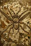 Placeholder: A brown earth elemental mosquito designed in ancient Roman mosaics painted by Gustave Courbet