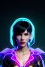 Placeholder: Ghost in the shell style, pretty cyber woman, cables, futuristic, blood, black, gold, brown, geisha style, decorative color feathers, simétrico, circuits, neon style, a lot of led lights, fog, rain, vibrant color, highly detailed, art stations, concept art, smooth, unreal engine 5, god rays, ray tracing, RTX, lumen lighting, ultra detail, volumetric lighting, 3d, finely drawn, high definition, high resolution.