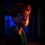 Placeholder: Pixar style character, moody, cinematic lighting