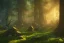 Placeholder: forest trees sunshine mountains