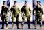 Placeholder: G.i. Joe toy camouflage doll beard with boots full body in package