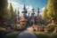 Placeholder: A theme park in the style of Slavic old fairy tales