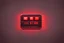 Placeholder: red light button, pixel art