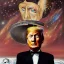 Placeholder: Trump from outer space Painted by dali